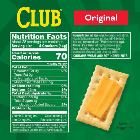 (12 Club Crackers, Lunch Snacks, Snack Crackers, Original Boxes)