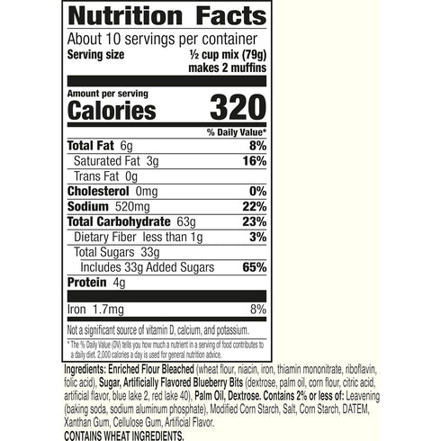 4 12 28 oz. Betty Crocker Batchables Blueberry Muffin Mix, Mix and Bake to per batch