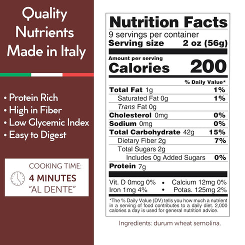 17.64oz 500g (4 Pack) Gusta Bucatini Pasta Noodles - Premium Italian Pasta from Italy - Durum Wheat Semolina Organic