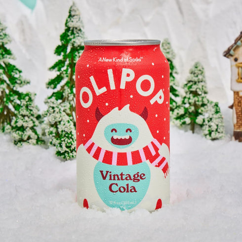 Pack Packed 12oz, (Pack 24) OLIPOP Prebiotic Soda Pop, Vintage Cola, Pantry with Prebiotics, Fiber, and Botanicals