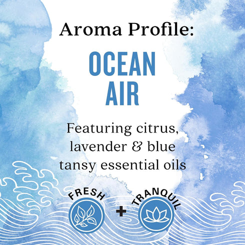 0.25 oz. Aura Cacia Ocean Air Essential Oil Blend, Boxed fl. - Light Aroma, No Synthetic Fragrances