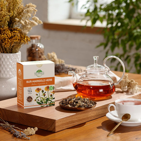 1.8 oz. Dried Marigold Flowers Bur Marigold Herb Tea (50g) - 100% Chereda Bur-Marigold Cáñamo Acuático