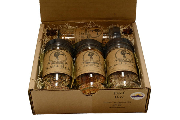 High Plains Spice Company Beef Box Gift Set of 4 ~ Gift Set by ~ Gourmet