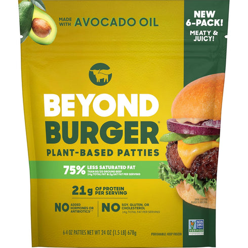 Beyond Meat Beyond Burger Plant-Based Patties 6 pk, 24 oz