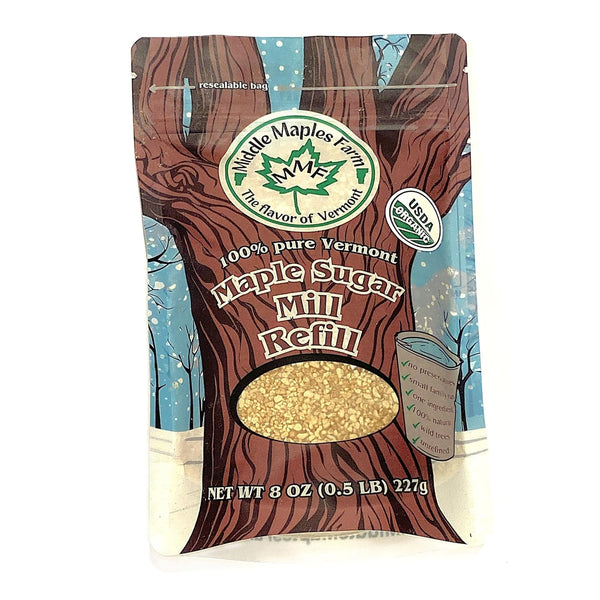 Vermont Pure Organic Coarse Maple Sugar Chunks, Product of USA, from Middle