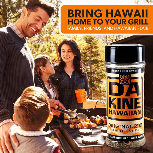 Da Kine Hawaiian Premium BBQ Dry Rub Seasoning, Authentic Gluten-Free Blend for Smoking, Grilling & Cooking (1 Pack)