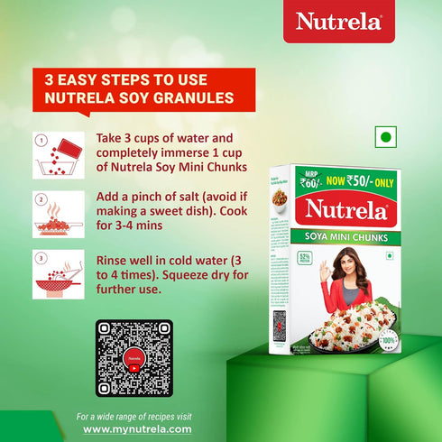 Nutrela Soya Mini Chunks, 220 Grams