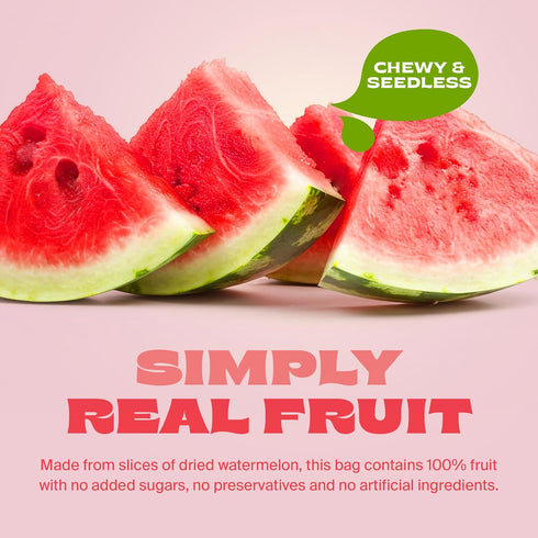 2 Oz, Pack 10 Whitney Jordan Naturals Air-Dried Watermelon Slices of - Dried Fruit Snack Made from Real Watermelon - No