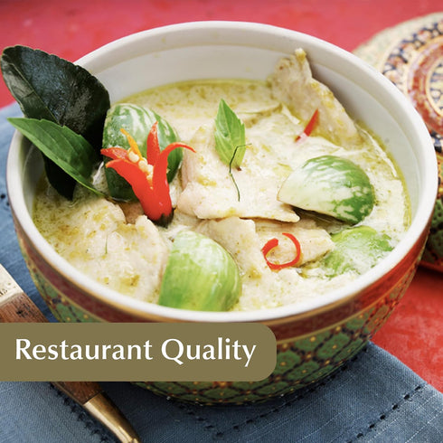 9.8 oz (Pack 2) Watcharees Thai Green Curry Sauce Authentic Thai Flavor Made from Real Green Curry Paste & Coconut