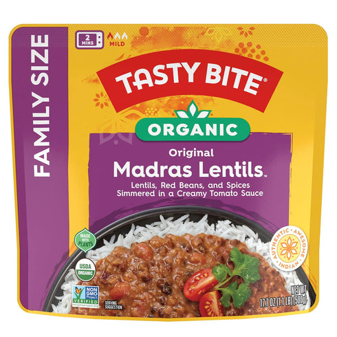 (Pack 6) Tasty Bite Family Size Madras Lentil