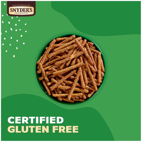 100 Packs, 24 Snyder's of Hanover Gluten Free Pretzel Sticks, Calorie Individual Ct