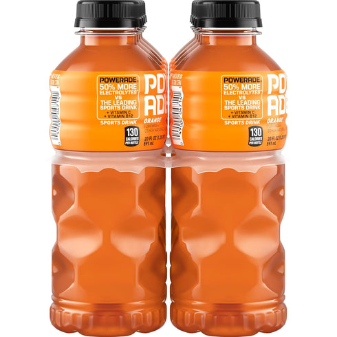 20 (Pack 8) POWERADE Sports Drink Orange, Ounce
