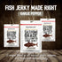 3's, 2 (Pack 3) Kaimana Ahi Tuna Jerky Garlic Pepper - Soft and Tasty - Premium Fish Jerky Made in the USA. High