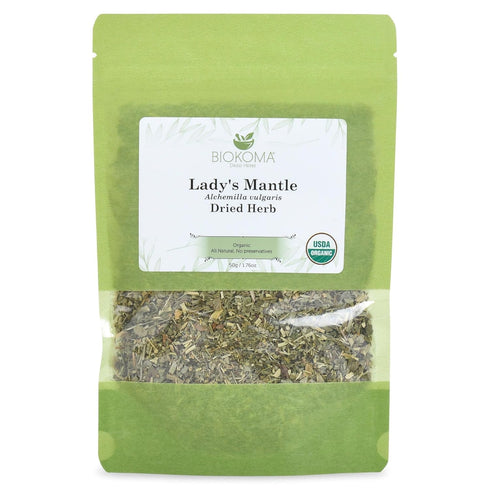 Biokoma Organic Lady's Mantle Herb 1.76 oz - Loose Herbal Tea Alchemilla
