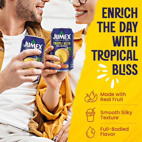 11.3oz, 24 Pack Jumex Pineapple Juice Nectar - Made with Fresh Fruit Puree from Concentrate for Tropical Fruit Smoothie