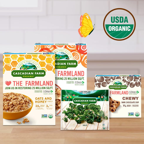 8.6 Cascadian Farm Organic Purely O's Cereal, ounces