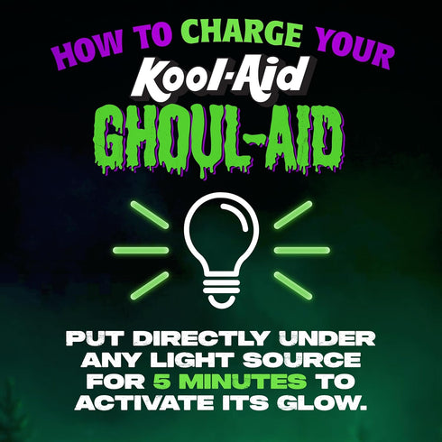 10 6 oz Kool-Aid Ghoul-Aid Artificially Flavored Drink, Pouches, for School Lunches and On-the-Go Hydration, Zom-Berry