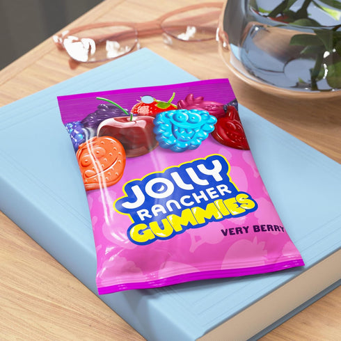 Gummies 6.5 oz JOLLY RANCHER Very Berry Fruit Flavored Candy Bag