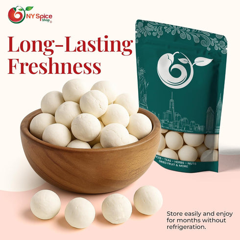 3 NY Spice Shop Quroot Kashk Round - Pound Dried Kashk - Used in Garnish, Creaminess - Best for Soups, Dips & Roasted