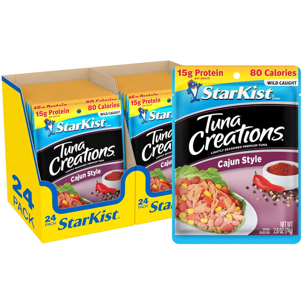 StarKist Tuna Creations Cajun Style Pouch (2.6 oz - 24 Pack) Wild