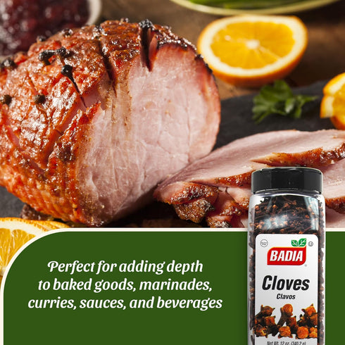 12 oz Badia Whole Cloves, - Premium Quality Spice for Baking, Cooking & Beverages, Aromatic & Flavorful