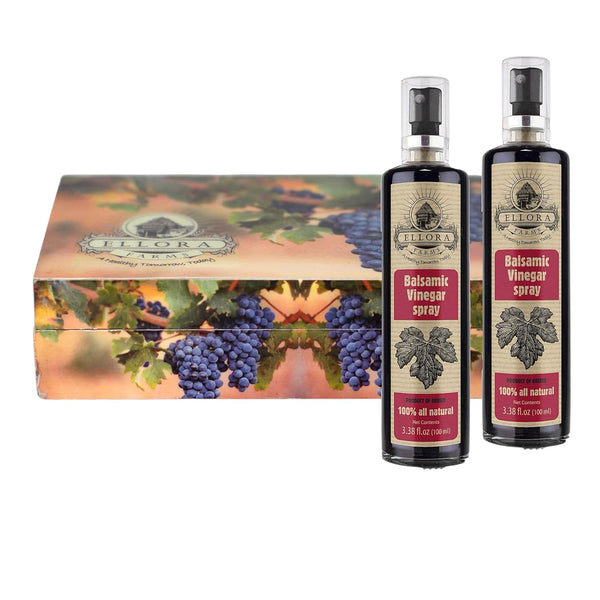 Ellora Farms, Balsamic Vinegar Spray bottle, clog-free pump, barrel aged, Greece, 3.38