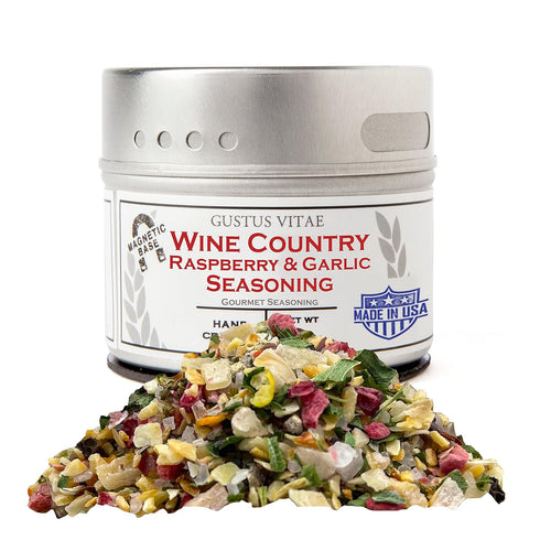 Wine Country Raspberry & Garlic Seasoning | Gourmet Spice Blend | Non