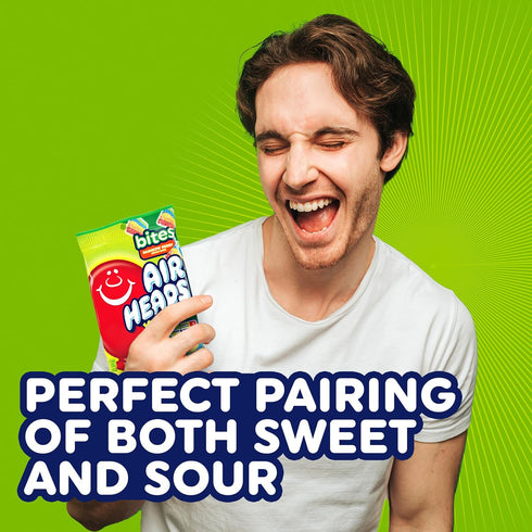 30.4 Airheads Xtremes Sweet and Sour Candy Bites, Chewy Candy Bag, Rainbow Berry Artificially Flavored, Ounces