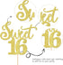Rsstarxi 1 Pack 16th 16 16 16 16th Sweet Birthday Cake Topper Cheers to Years Sweet Cake Decorations Sixteen Hello