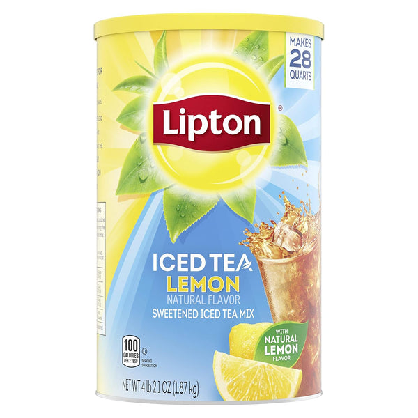 Lipton Iced Tea Mix, Lemon, Net Weight - 4lb 2.1 oz (Selling