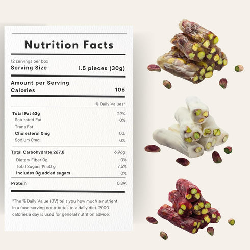 12.3 oz (350g) arba Handmade Turkish Delight Mix Turkish Delights Candy Sticks Pistachio Filled Premium Gourmet Sweet