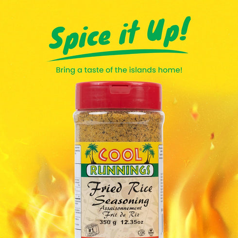 350g Cool Runnings Fried Rice Seasoning - Authentic Caribbean Blend for Flavorful Fried Rice, Stir-Fries, and Noodle
