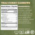 Savory Vegan Thai Curry Cashews - Flavorful Plant-Based Snack
