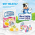 Milkita Creamy Shake Candy Bag - Gluten Free Chewy Candies with Calcium, 25 Pcs (Banana, Honeydew, Mango)