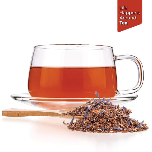 Tealyra Rooibos Earl Grey - Caffeine-Free Herbal Loose Leaf Tea with Bergamot Oil, 220g (8-ounce)