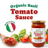 24oz (680g) (Pack 2) Food To Live Organic Basil Tomato Sauce, Authentic Italian Pasta Sauce, No Added Sugar, Non-GMO