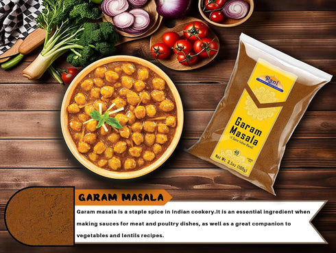 11-Spice 3.5oz (100g) Rani Garam Masala Indian Blend ~ All Natural, Salt-Free | Vegan | No Colors | Gluten Friendly |