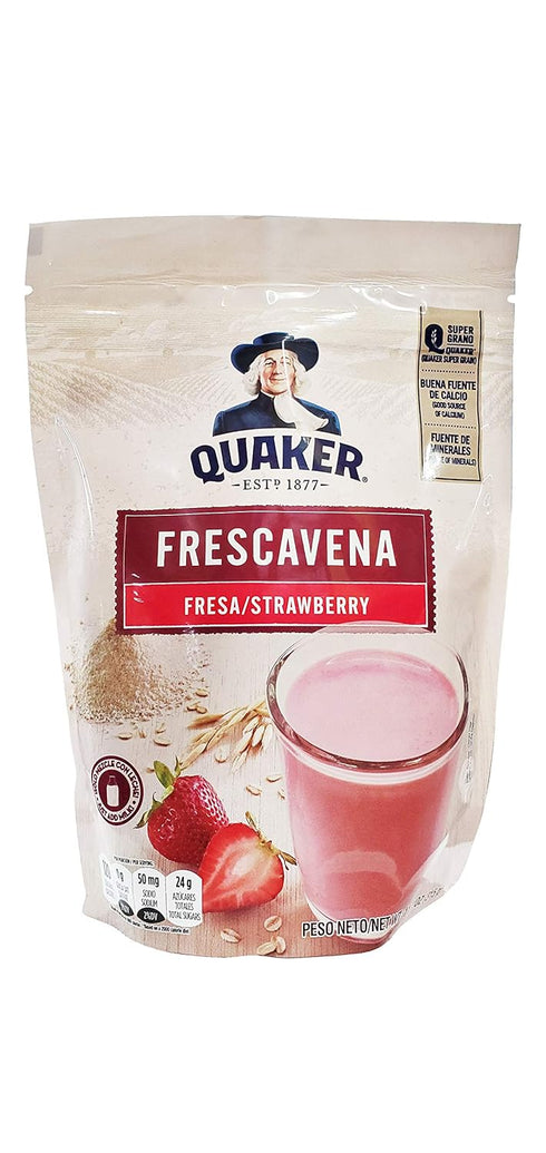 (3 Pack, 33.3oz) Quaker Frescavena Fresa (Strawberry) Oat Beverage Mix Total