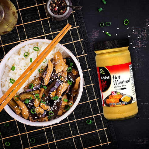 7.25 oz, KA-ME Hot Mustard Asian Ingredients and Flavors, No Preservatives/MSG, Condiments For Egg & Spring Rolls