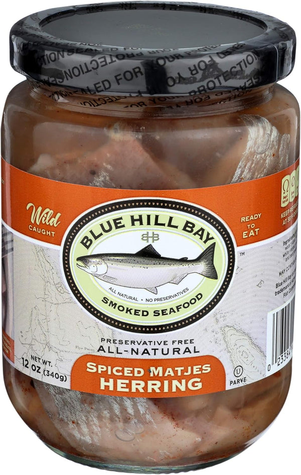 Blue Hill Bay Spiced Matjes Herring, 12 OZ