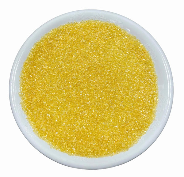 Gevog Yellow Sanding Sugar Sprinkles for Cake Decorating, Edible Crystal Candy for