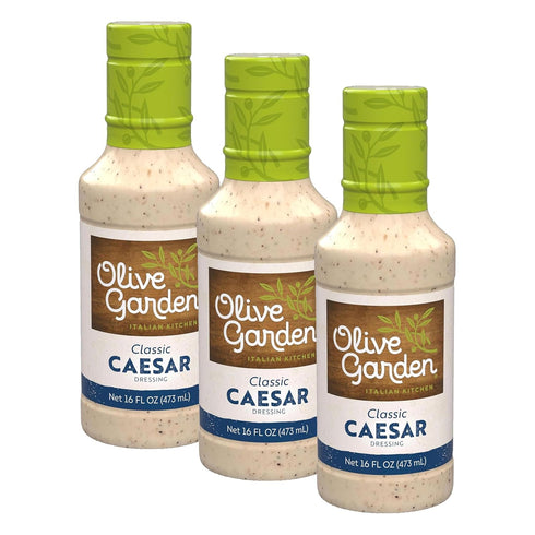 Olive Garden Signature Brand, Classic Caesar Dressing, 16 Ounce (Pack of 3)