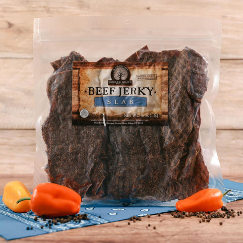 16oz Mahogany Smoked Meats: Slab Beef Jerky