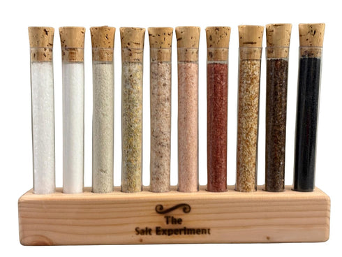 The Salt Experiment Gourmet Salt Gift Set - 10 Delicious, Natural Finishing Salts from across