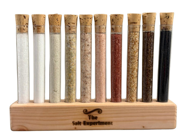 The Salt Experiment Gourmet Salt Gift Set - 10 Delicious, Natural Finishing Salts from across