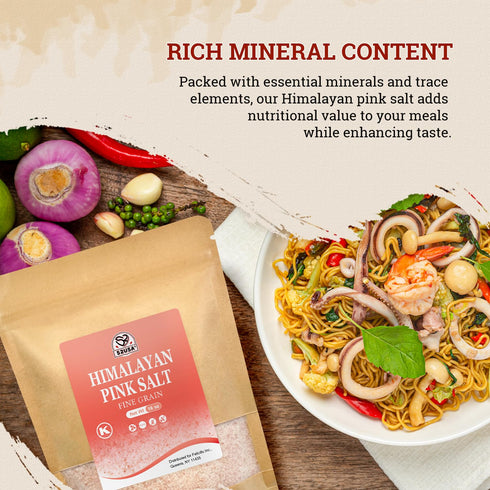 52USA 1 lb Fine Grain Himalayan Pink Salt, Resealable Bag, Pure Unrefined Natural Mineral Salt, Kosher, No Additives