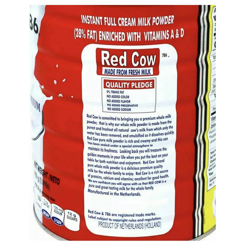 Red Cow 2.5 (5.5lb), Full Cream Milk Powder Kg Made From Real Fresh Milk, Product of Netherlands.