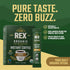 100 Packs Rex Coffee Organic Fairtrade Natural Decaf Freeze-Dried Instant Sticks Naturally Decaffeinated Arabica