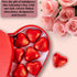 250g (8.8oz) Dubai Chocolates with Pistachio Cream | Valentines Day Gift in Elegant Heart-Shaped Box with White Ribbon