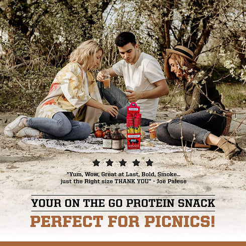 100% 20 Count (1 oz Big Fork Original Pork Snack Sticks Small Batch, Hickory-Smoked Meat Sticks | Berkshire Pork |